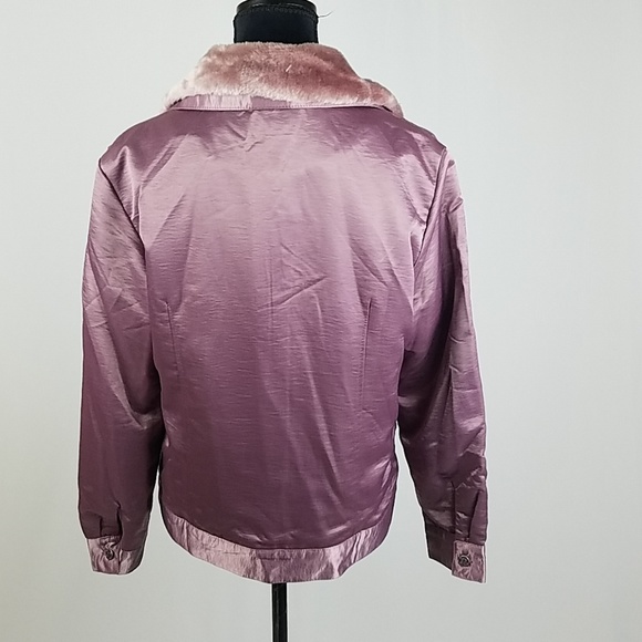 Dar Fure zipped lined pocketed jacket faux fur - Picture 4 of 5